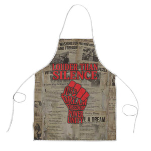 Louder Than Silence African Apron Civil Rights News Megaphone