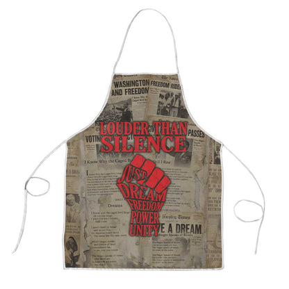 Louder Than Silence African Apron Civil Rights News Megaphone
