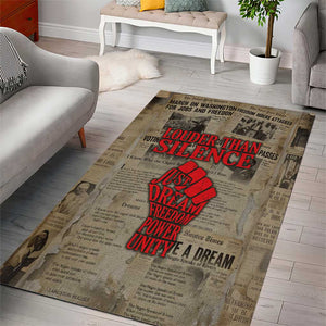 Louder Than Silence African Area Rug Civil Rights News Megaphone