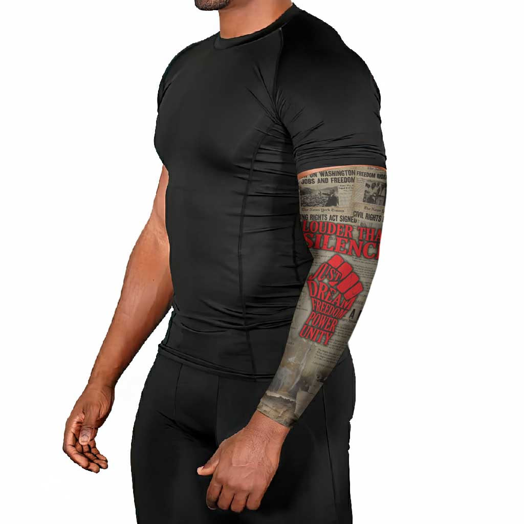 Louder Than Silence African Arm Sleeves Civil Rights News Megaphone