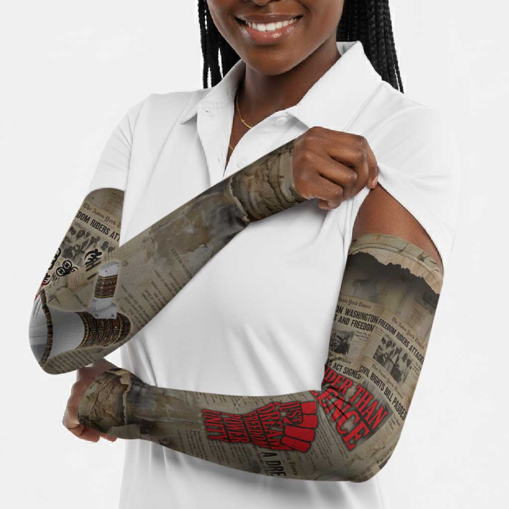 Louder Than Silence African Arm Sleeves Civil Rights News Megaphone