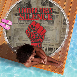 Louder Than Silence African Beach Blanket Civil Rights News Megaphone