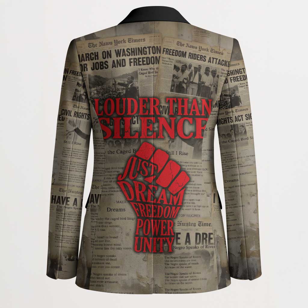 Louder Than Silence African Blazer Civil Rights News Megaphone