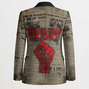 Louder Than Silence African Blazer Civil Rights News Megaphone