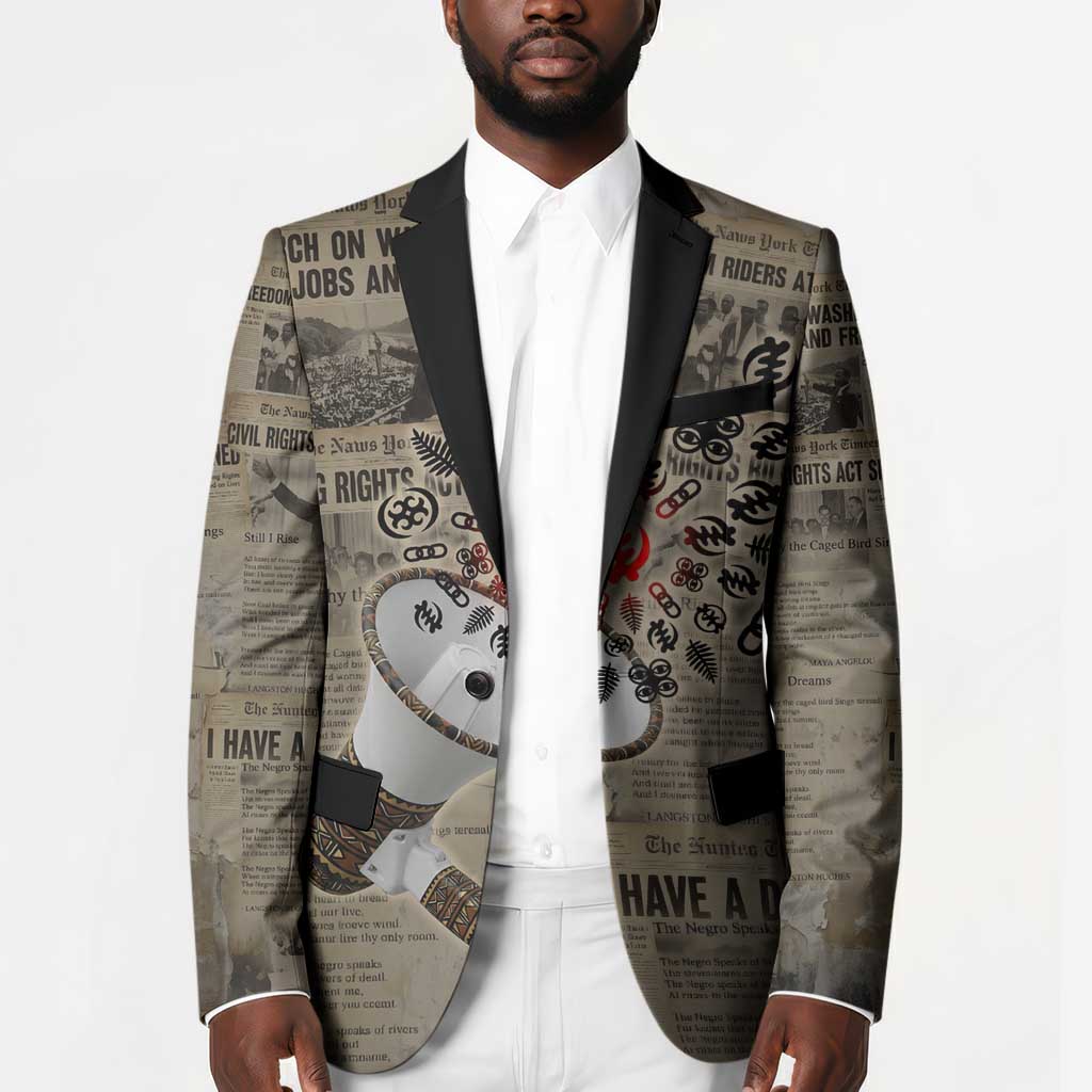 Louder Than Silence African Blazer Civil Rights News Megaphone