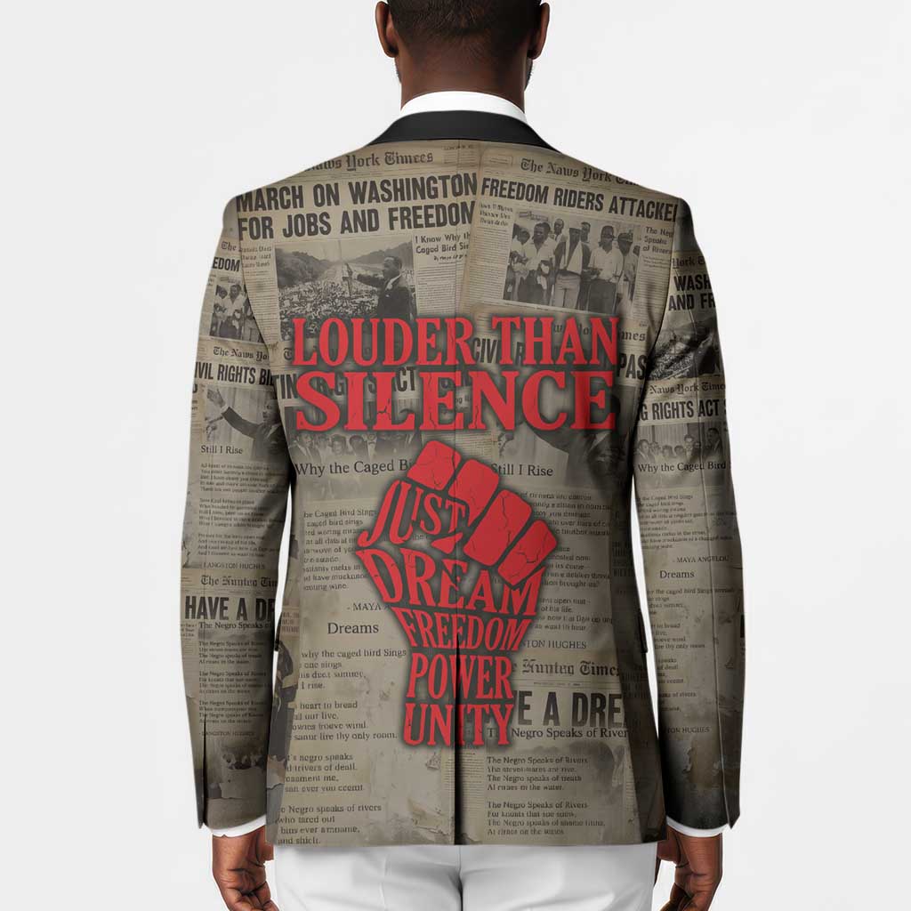 Louder Than Silence African Blazer Civil Rights News Megaphone