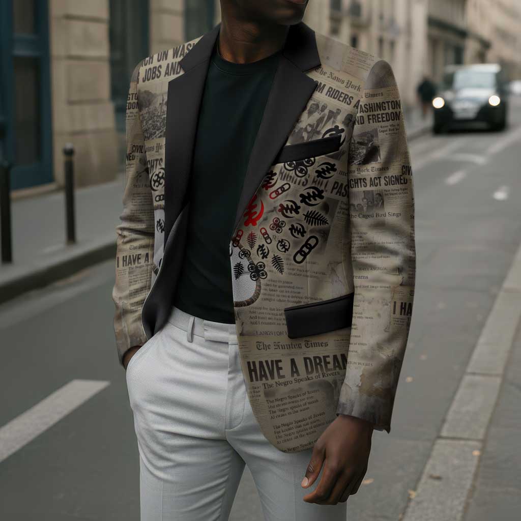 Louder Than Silence African Blazer Civil Rights News Megaphone