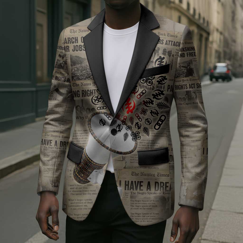 Louder Than Silence African Blazer Civil Rights News Megaphone