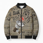 Louder Than Silence African Bomber Puffer Jacket Civil Rights News Megaphone