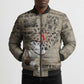 Louder Than Silence African Bomber Puffer Jacket Civil Rights News Megaphone