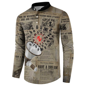 Louder Than Silence African Button Sweatshirt Civil Rights News Megaphone