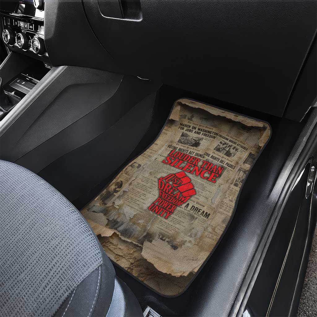 Louder Than Silence African Car Mats Civil Rights News Megaphone