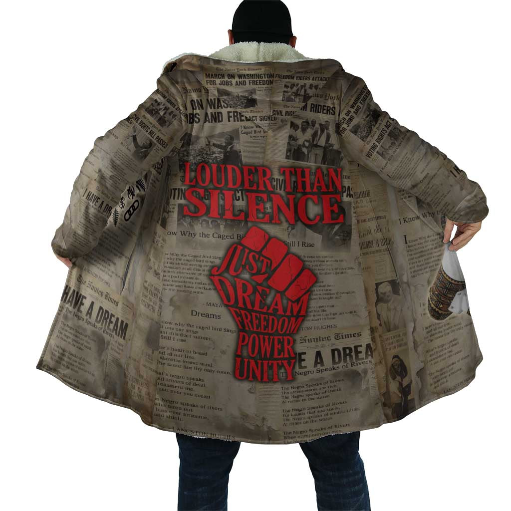 Louder Than Silence African Cloak Civil Rights News Megaphone