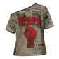 Louder Than Silence African Cross Shoulder Shirt Civil Rights News Megaphone