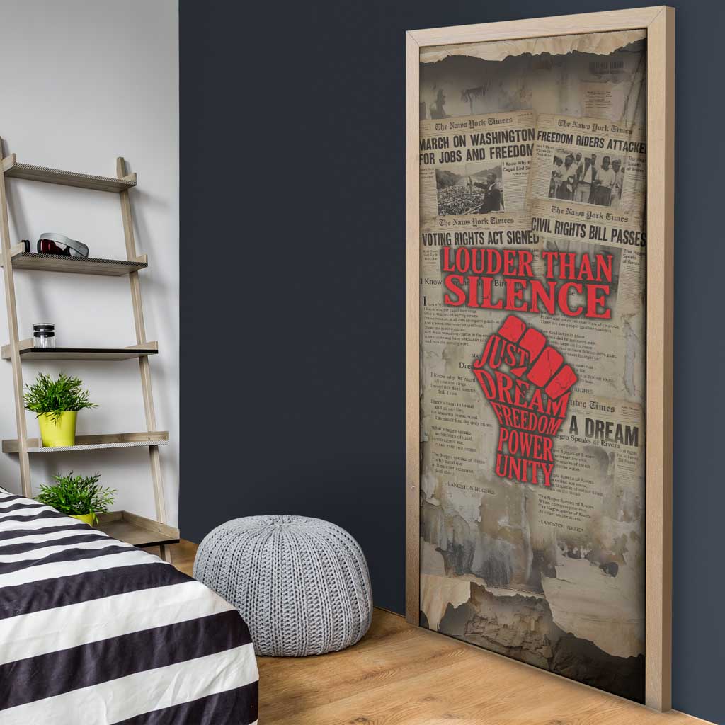 Louder Than Silence African Door Cover Civil Rights News Megaphone