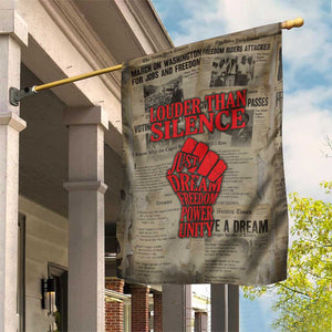 Louder Than Silence African Garden Flag Civil Rights News Megaphone