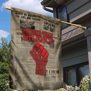 Louder Than Silence African Garden Flag Civil Rights News Megaphone
