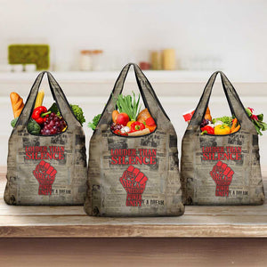 Louder Than Silence African Grocery Bag Civil Rights News Megaphone