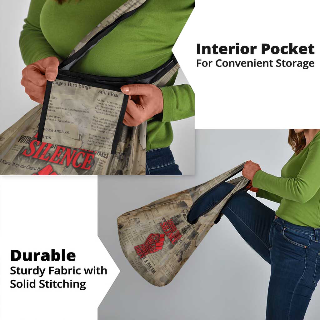 Louder Than Silence African Grocery Bag Civil Rights News Megaphone