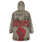 Louder Than Silence African Kid Wearable Blanket Hoodie Civil Rights News Megaphone