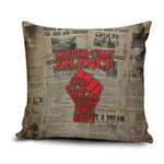 Louder Than Silence African Pillow Cover Civil Rights News Megaphone