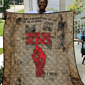 Louder Than Silence African Quilt Civil Rights News Megaphone