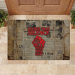 Louder Than Silence African Rubber Doormat Civil Rights News Megaphone