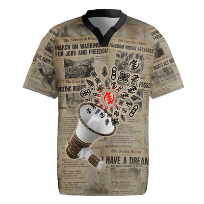 Louder Than Silence African Rugby Jersey Civil Rights News Megaphone