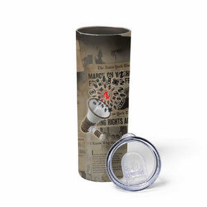 Louder Than Silence African Skinny Tumbler Civil Rights News Megaphone