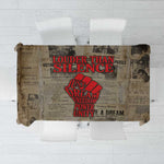 Louder Than Silence African Tablecloth Civil Rights News Megaphone