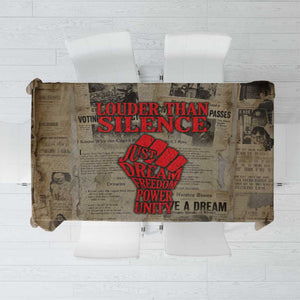 Louder Than Silence African Tablecloth Civil Rights News Megaphone