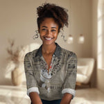 Louder Than Silence African Women Casual Shirt Civil Rights News Megaphone