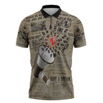 Louder Than Silence African Zipper Polo Shirt Civil Rights News Megaphone