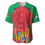 Mauritius Dodo Baseball Jersey Flag Coat of Arms Traditional Patterns