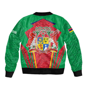 Mauritius Dodo Bomber Jacket Flag Coat of Arms Traditional Patterns