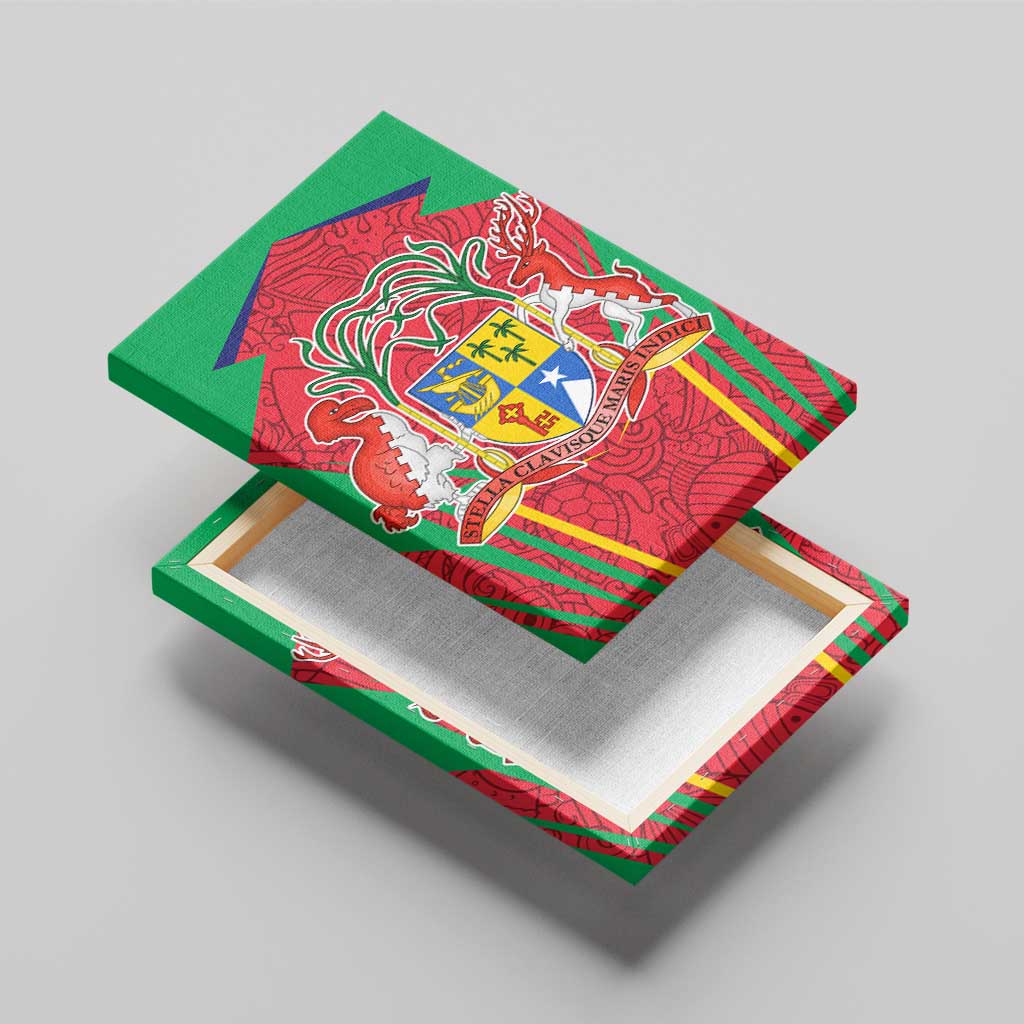 Mauritius Dodo Canvas Wall Art Flag Coat of Arms Traditional Patterns