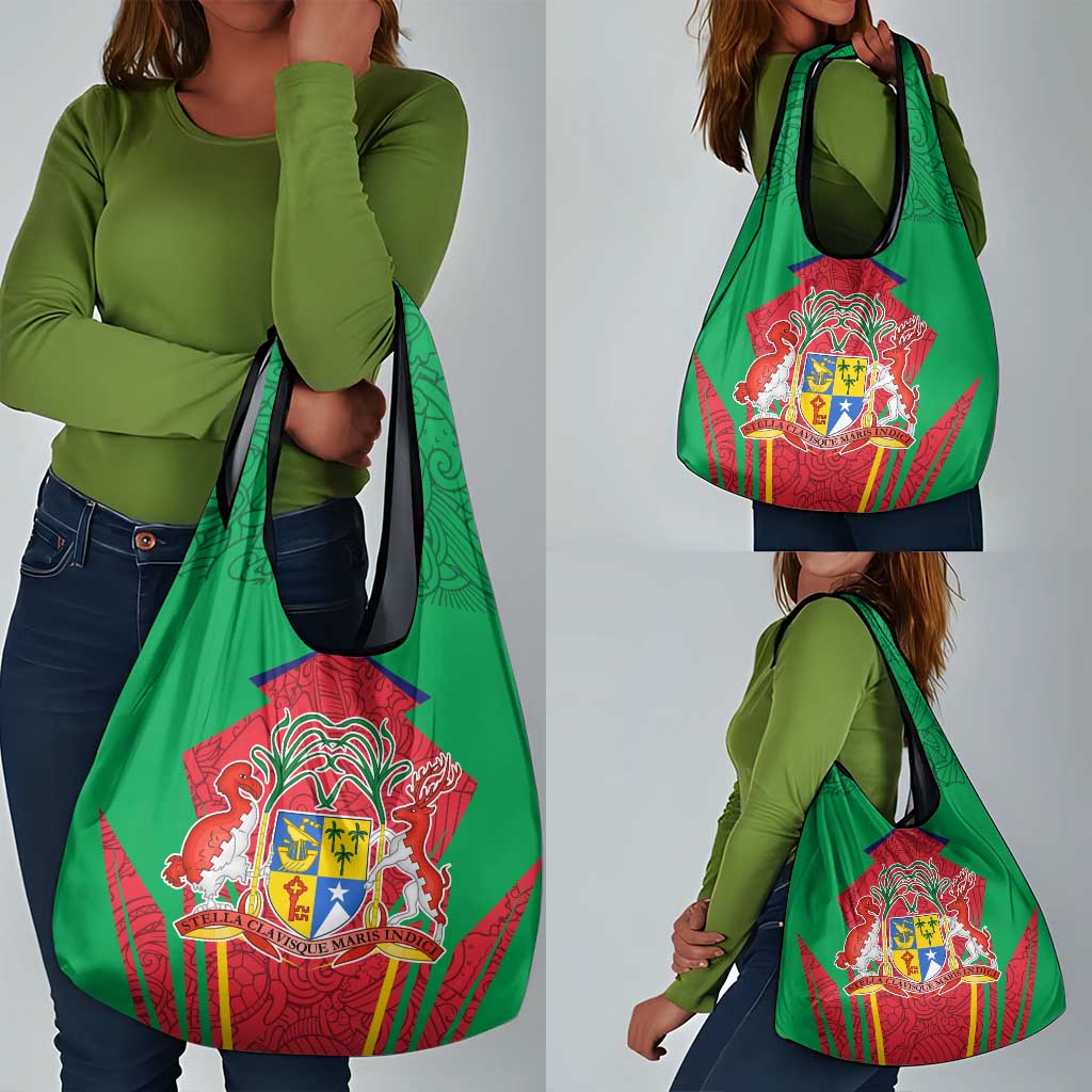 Mauritius Dodo Grocery Bag Flag Coat of Arms Traditional Patterns
