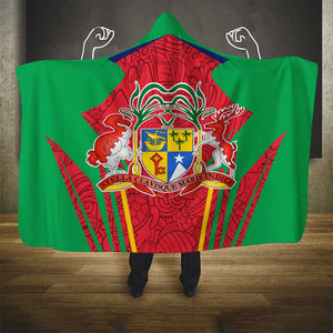 Mauritius Dodo Hooded Blanket Flag Coat of Arms Traditional Patterns