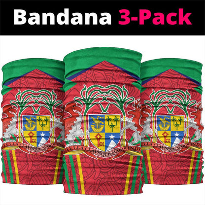 Mauritius Dodo Neck Gaiter Flag Coat of Arms Traditional Patterns TS04