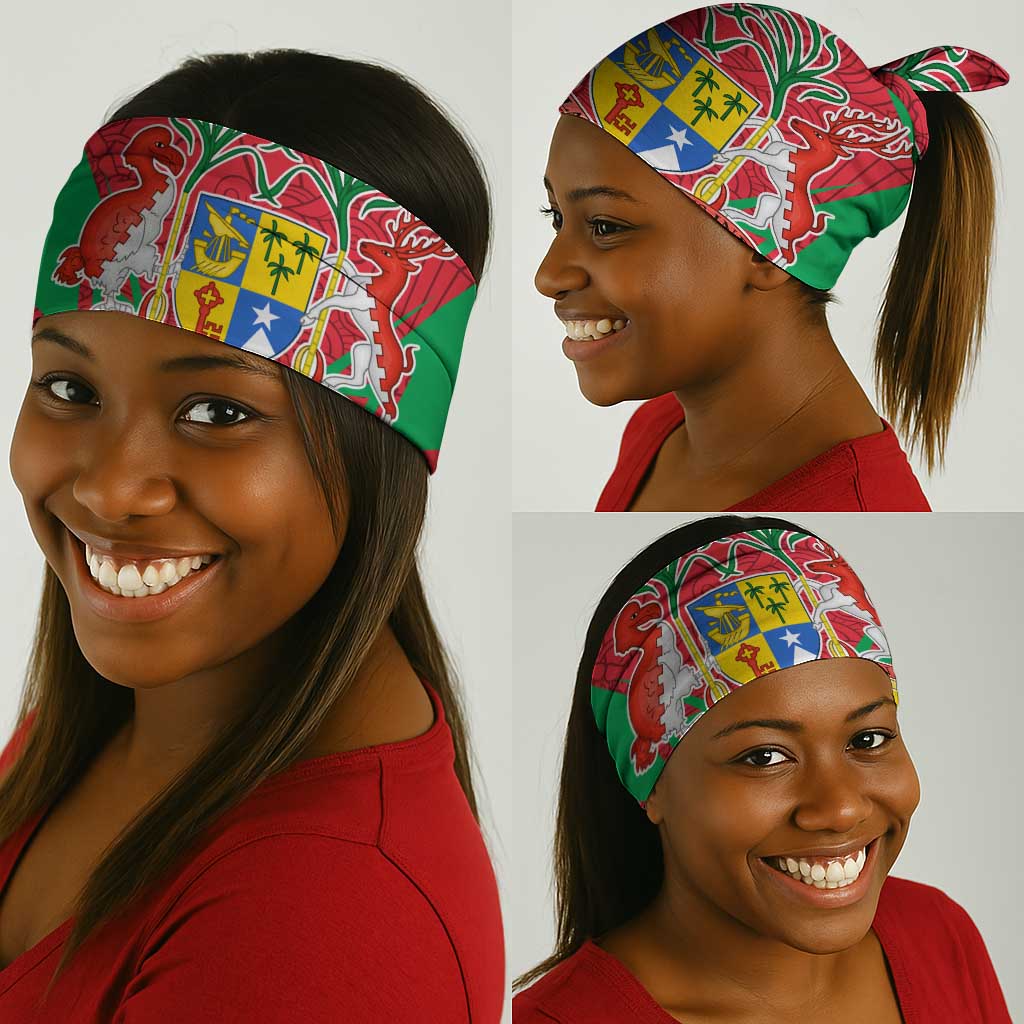 Mauritius Dodo Neck Gaiter Flag Coat of Arms Traditional Patterns TS04