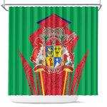 Mauritius Dodo Shower Curtain Flag Coat of Arms Traditional Patterns
