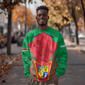 Mauritius Dodo Sweatshirt Flag Coat of Arms Traditional Patterns