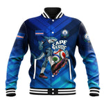 Personalized Cape Verde Football Baseball Jacket Blue Shark Mascot Cabo Verdean - Gradient Art