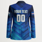 Personalized Cape Verde Football Blazer Blue Shark Mascot Cabo Verdean - Gradient Art