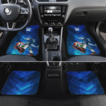 Personalized Cape Verde Football Car Mats Blue Shark Mascot Cabo Verdean - Gradient Art
