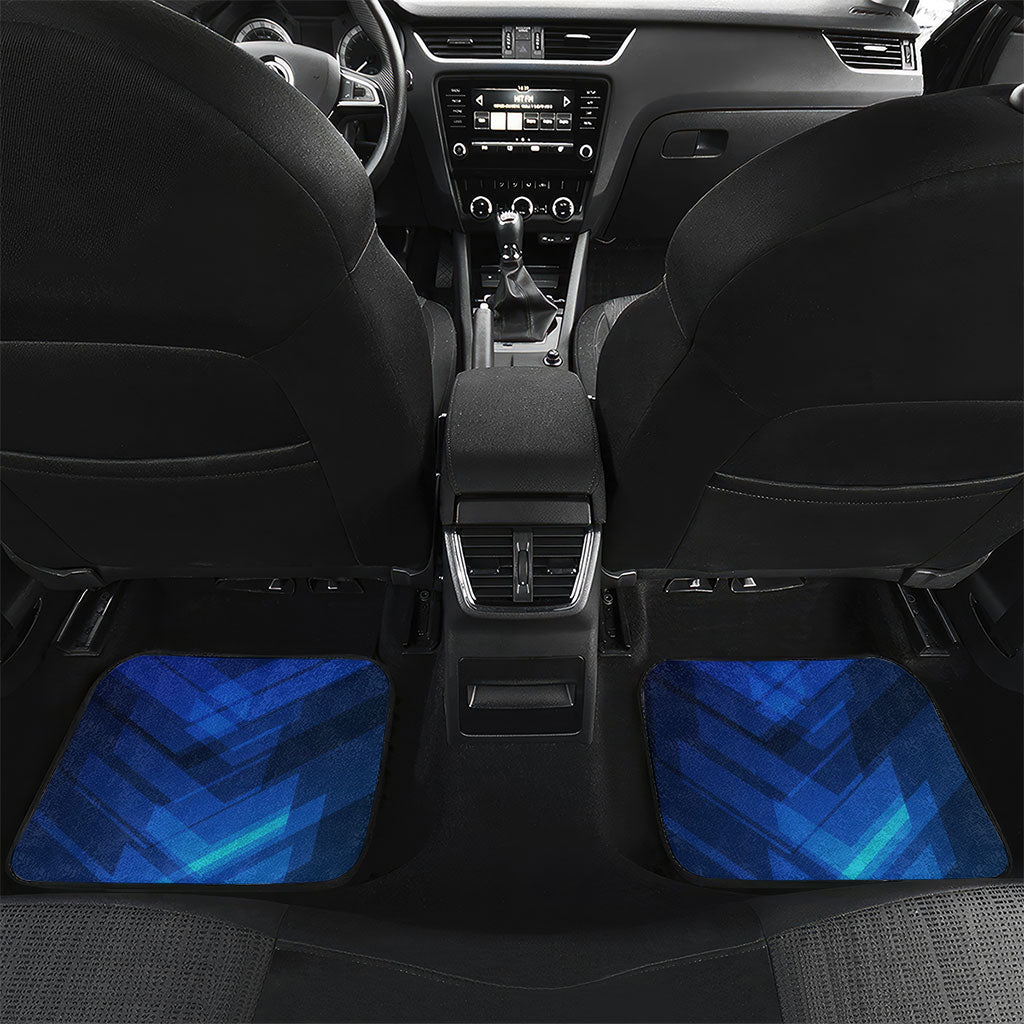Personalized Cape Verde Football Car Mats Blue Shark Mascot Cabo Verdean - Gradient Art