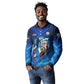 Personalized Cape Verde Football Long Sleeve Polo Shirt Blue Shark Mascot Cabo Verdean - Gradient Art