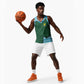 Rwanda Basketball Jersey with Green Nature Map Waterfall Sunburst Spirit TS04