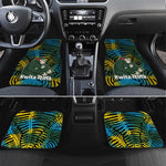 Rwanda Car Mats with Gorilla Family Kwita Izina Leaf Jungle Spirit