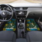 Rwanda Car Mats with Gorilla Family Kwita Izina Leaf Jungle Spirit